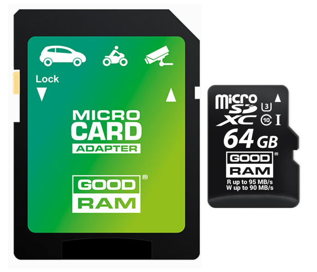 GOODRAM MicroSDXC 64GB 95MB/s M3AA-0640R11-DD - 309242 - zdjęcie